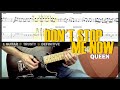 Don't Stop Me Now | Guitar Cover Tab | Solo Lesson | Live Rhythm Parts | B. Track w/ Vocals 🎸 QUEEN