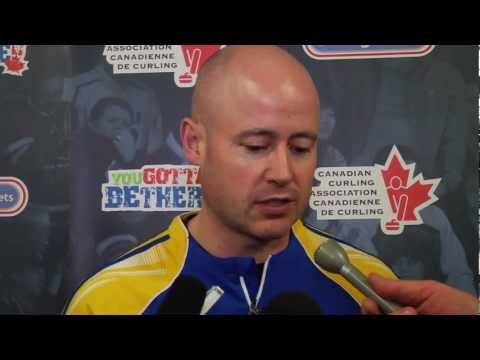 2012 Tim Hortons Brier Draw 16 Media Scrum