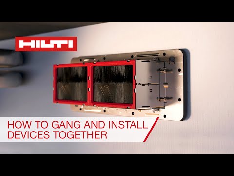 Hilti modular fire sleeves - how to gang together and install multiple devices