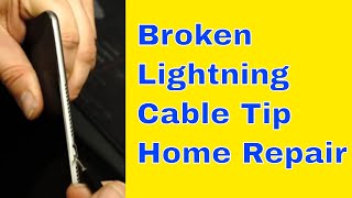 How to remove broken lightning cable from iPad or iPhone