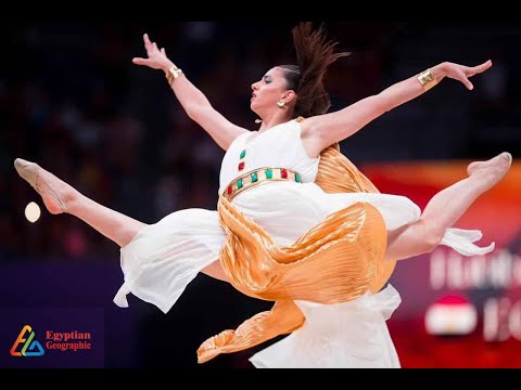 حبيبة مرزوق تُبهر العالم بالجمباز الإيقاعي علي الطريقة المصرية القديمة