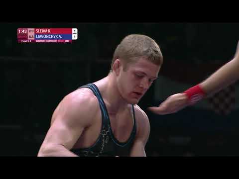 BRONZE GR - 67 kg: K. SLEIVA (LTU) v. A. LIAVONCHYK (BLR)