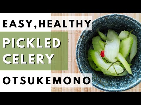 How to make a Otsukemono with Celery