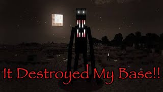 It Found Me… and DESTROYED Everything!!! in the corners Minecraft horror mod pt 2