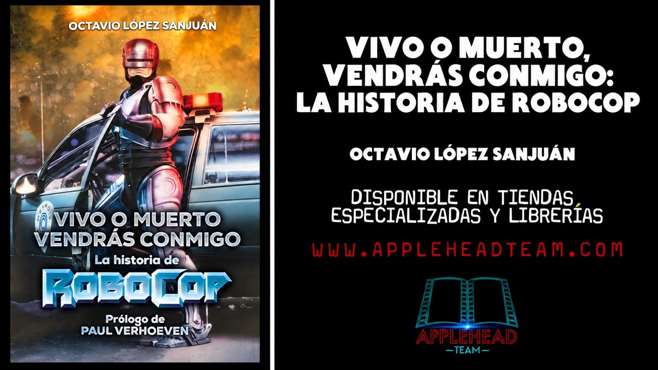 Booktrailer de "VIVO O MUERTO, VENDRÁS CONMIGO: LA HISTORIA DE ROBOCOP", de Octavio López Sanjuán