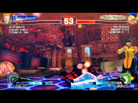 SSF4 AE:2012 Word X World (Guile) vs Billy Maqiang (Yun)