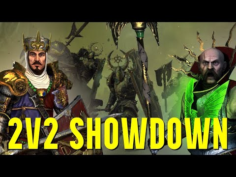 Empire & Bretonnia vs Skaven & Nurgle | 2v2 Showdown - Total War Warhammer 3