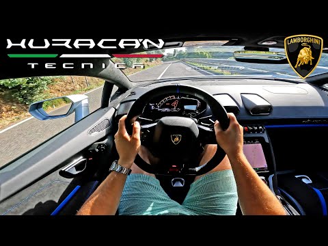Lamborghini Huracan Tecnica gets chased on PERFECT ROAD!