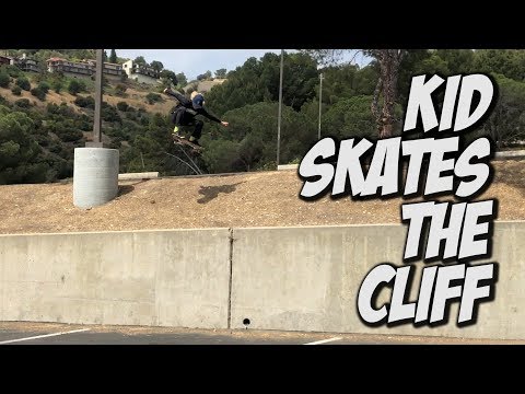 KID SKATES THE CLIFF FOR HIS BIRTHDAY !!! - NKA VIDS -