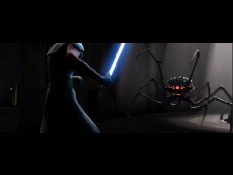 Anakin, Obi-Wan, and the Clones VS The Probe Assassin Droid - Star Wars: The Clone Wars - 1080p HD