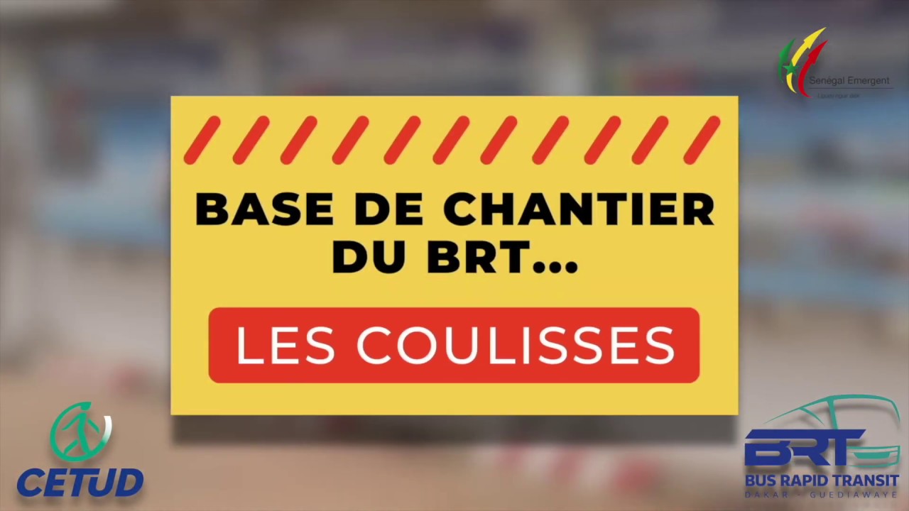Coulisses travaux du Bus Rapid Transit (BRT) - Section 1 (Préfecture Guédiawaye à Rond-point Bethio)