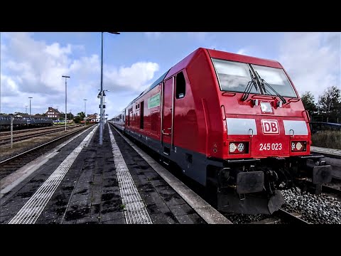 The Baureihe 245 Diesel TRAXX pulls the Westerland IC to Itzehoe - Departure -