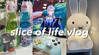 slice of life (anime) Vlog 🪼🐠 desk update, neuvi banner, POPMART store, infinity nikki w/ totwoo