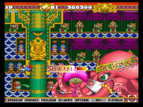 Fantastic Parodius (Japan, english translated) - SNES - ALL player 1 endings