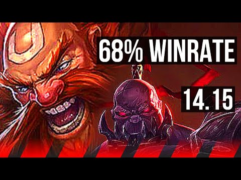 GRAGAS vs SION (TOP) | 68% winrate, 12/2/6, Legendary | VN Master | 14.15