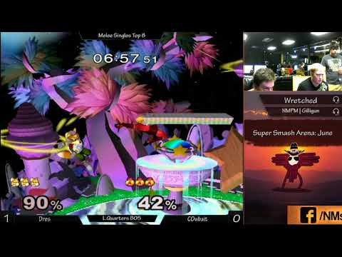 Super Smash Arena: June Melee Top 8 L.quarters Dres vs. c0wbait
