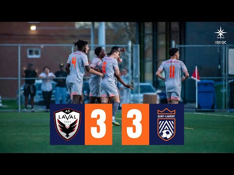 HIGHLIGHTS : AS Laval 3-3 CS St-Laurent | Ligue 1 QC