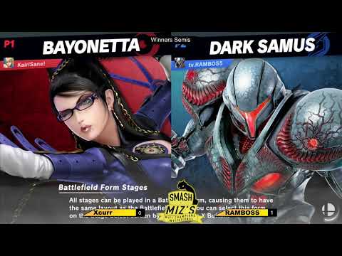 Smash @ Miz's Champions' Invitational - Xcurr (Bayonetta) vs. RAMBOSS (Dark Samus) Winners Semis