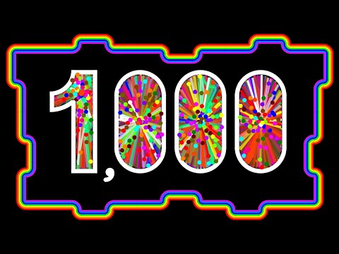 1,000 Subscribers Special!!! - Marble race in Algodoo