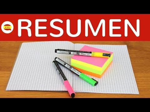 Escribir un resumen - Inhaltsangabe schreiben in Spanisch - Aufbau und Satzbausteine einfach erklärt
