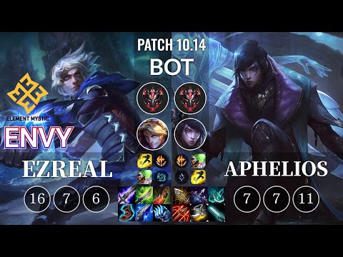 EM Envy Ezreal vs Aphelios Bot - KR Patch 10.14