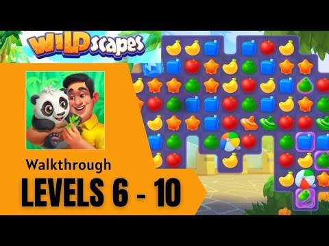 Wildscapes Level 6 7 8 9 10 🐼🐘 - NO BOOSTERS | SKILLGAMES 📱