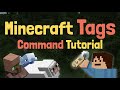 How to use the Minecraft Tag command in Minecraft! Minecraft /tag command tutorial Java