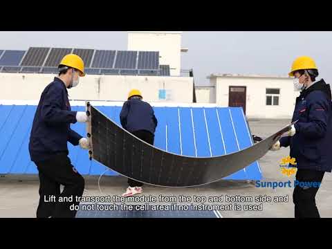 Sunport power Flexible Module Installation Video