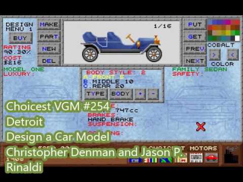 Choicest VGM - VGM #254 - Detroit - Design a Car Model