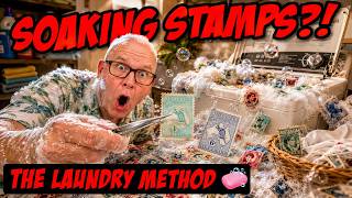 How to Soak & Clean Postage Stamps for Beginners | Remove Hinges + Drying Book Tips!