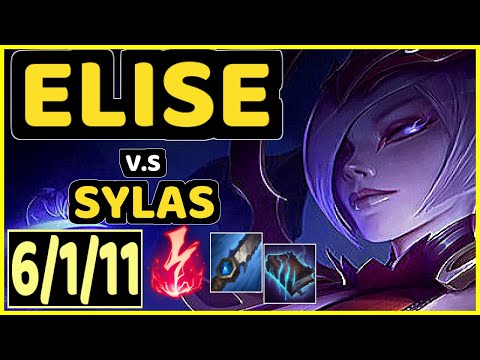 GIDEON (ELISE) vs SYLAS - 6/1/11 KDA JUNGLE CHALLENGER GAMEPLAY - KR