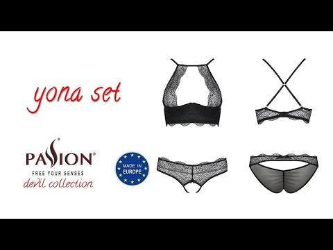 PASSION FREE YOUR SENSES Devil collection – Yona set lingerie