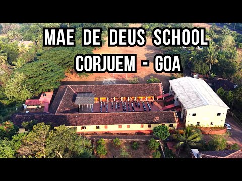 Beautiful Corjuem, Goa 🇮🇳 | Stunning View of Mae De Deus School | 4K Cinematic Drone DJI Mini 5 Pro