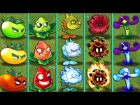 PvZ 2 Discovery - All Plants Evolution NOOB - PRO - HACKER - GOD version