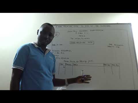 LEARNING HOW TO PREPARE A GOODS RECEIVED NOTE