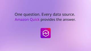 Get the data you need with Amazon Quick | Amazon Web Services