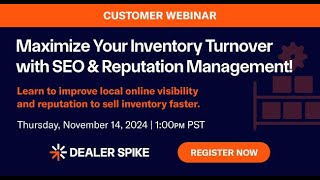 Maximizing Inventory Turnover: Integrating Your SEO & Reputation Manag