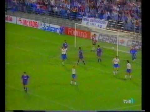 Real Zaragoza. Gol de Poyet al Real Madrid 93-94