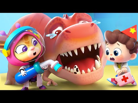 T-rex Has a Toothache????| T-rex is Coming | Good Habits | Kids Songs | BabyBus