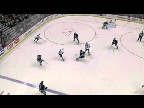 Gunnarsson's Redirect Goal vs. Penguins - March/07/2012