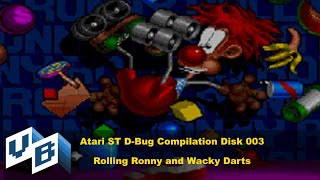 Atari ST D-Bug Game Compilation Disk 003: Rolling Ronny and Wacky Darts