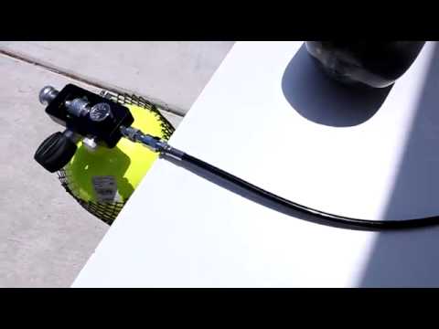 G7 Scuba fill station with 36 Detachable High Pressure Air Stainless Braided Fill Whip   YouTube