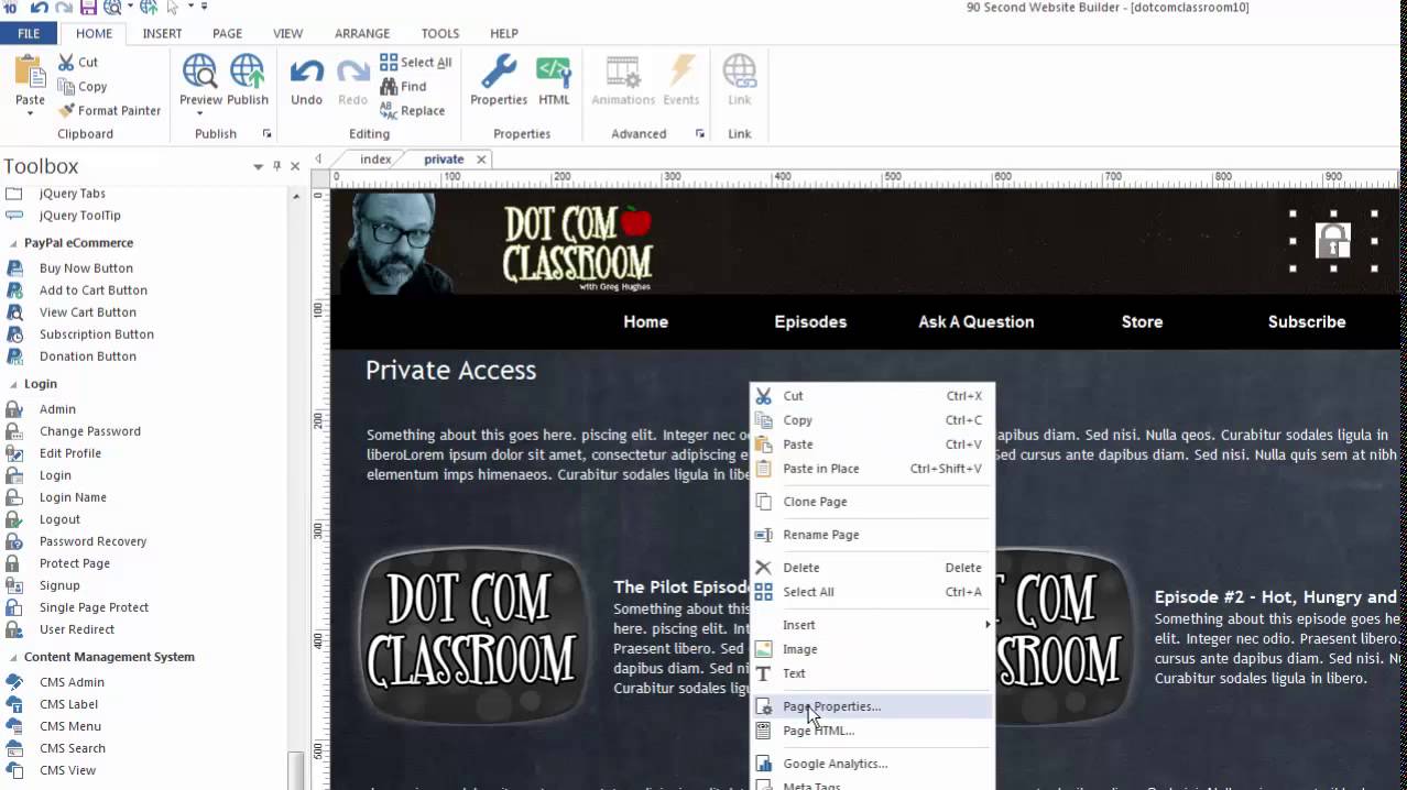 Simple Password Protection