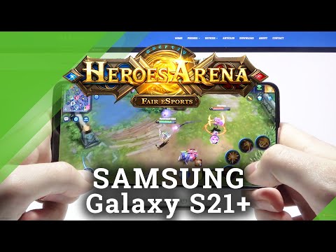 How Heroes Arena Performs on Samsung Galaxy S21+ - Efficiency Checkup | Gameplay