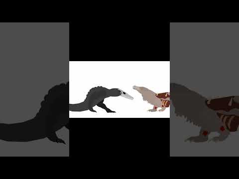 Skull Crawler vs SCP-682 short fight (Animation Stick Nodes) #animation #sticknodespro #scp682