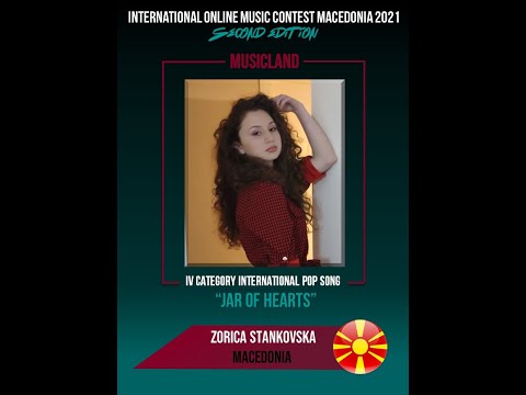 MUSICLAND 2021 Zorica Stankovska (MACEDONIA) "Jar of hearts" POP 4-th cat (cover)
