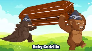 Baby Godzilla vs Kong || Coffin Dance Song Meme Cover