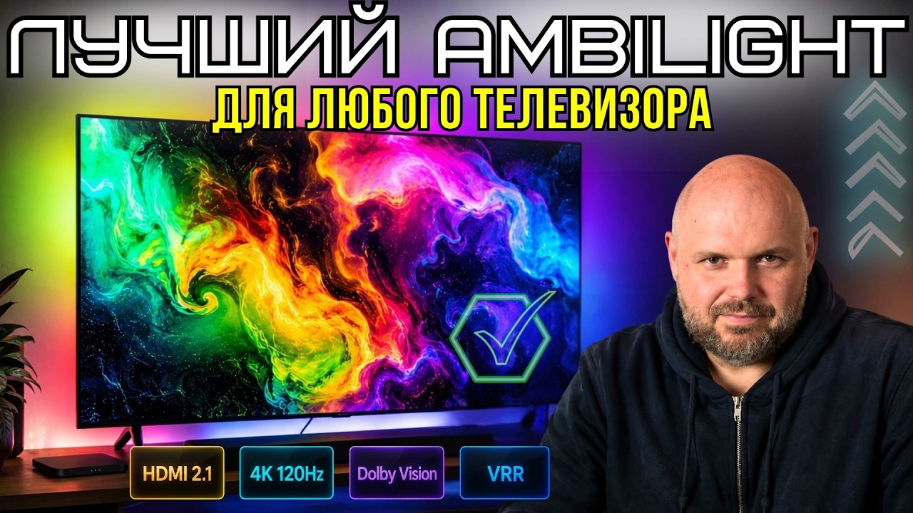 ЛУЧШИЙ AMBILIGHT ДЛЯ ЛЮБОГО ТЕЛЕВИЗОРА: HDMI 2.1, DOLBY VISION, VRR И ТОЧНАЯ ПОДСВЕТКА