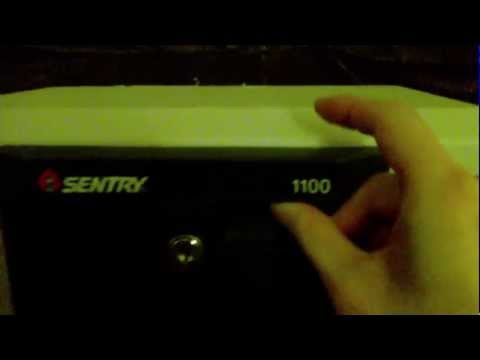 Lost keys to Sentry 1100, so used a nail clipper
