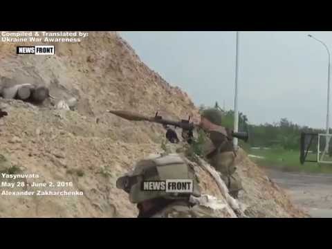 DPR Leader Zakharchenko visits Frontline in Yasynuvata June 2016. Situation in Yasinuvataya